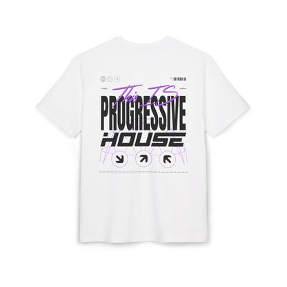 Progressive House Premium Oversized T-Shirt – Classic Backprint Purple | TIPH