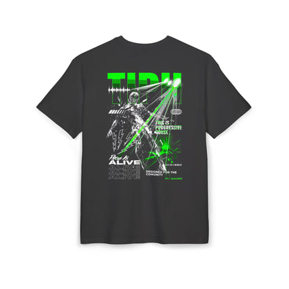 Progressive House Premium Relaxed Tee — Floating Man Backprint | TIPH