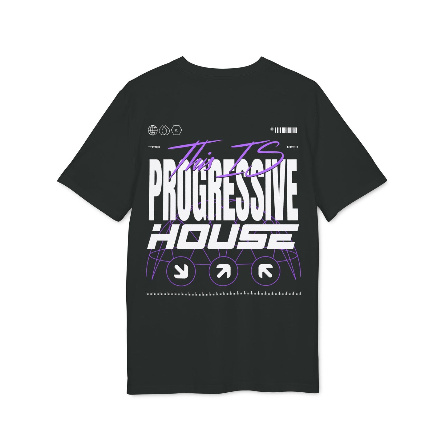 Progressive House Regular Fit T-Shirt — Classic Backprint Purple | TIPH