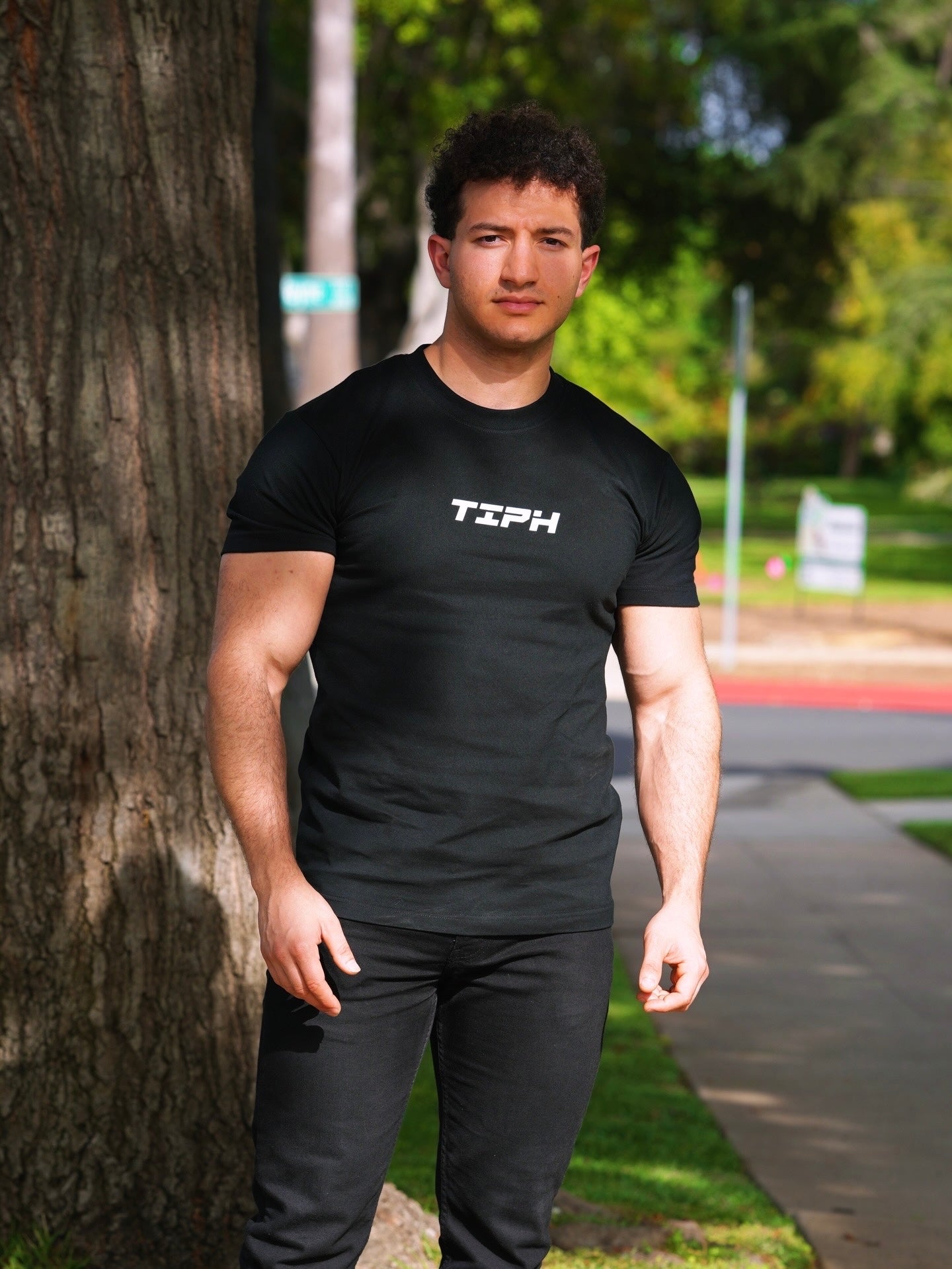 Progressive House Regular Fit T-Shirt – Floating Man Backprint Green | TIPH