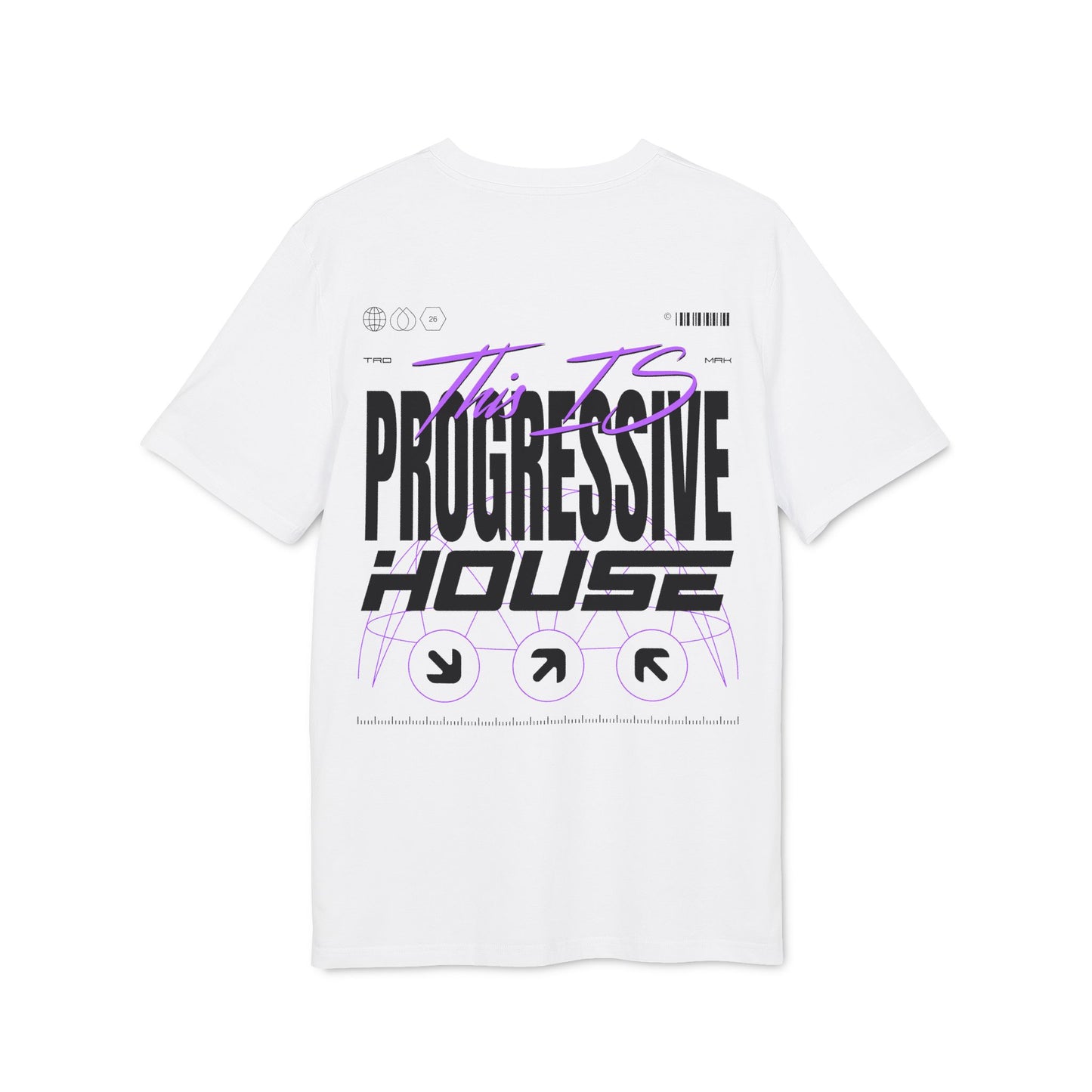 Progressive House Regular Fit T-Shirt — Classic Backprint Purple | TIPH