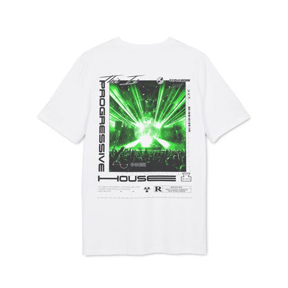 Progressive House Regular Fit T-Shirt — Lasers Backprint Green | TIPH
