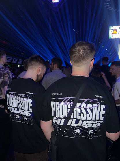 Progressive House Regular Fit T-Shirt — Classic Backprint Purple | TIPH